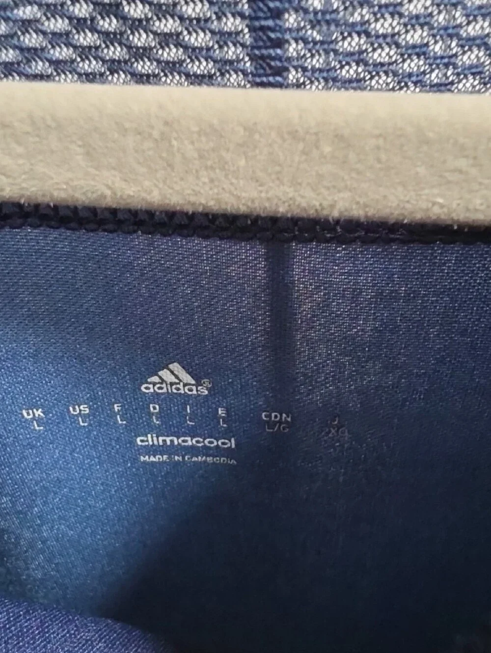 adidas Navy and Light Blue Argentina Training Jersey